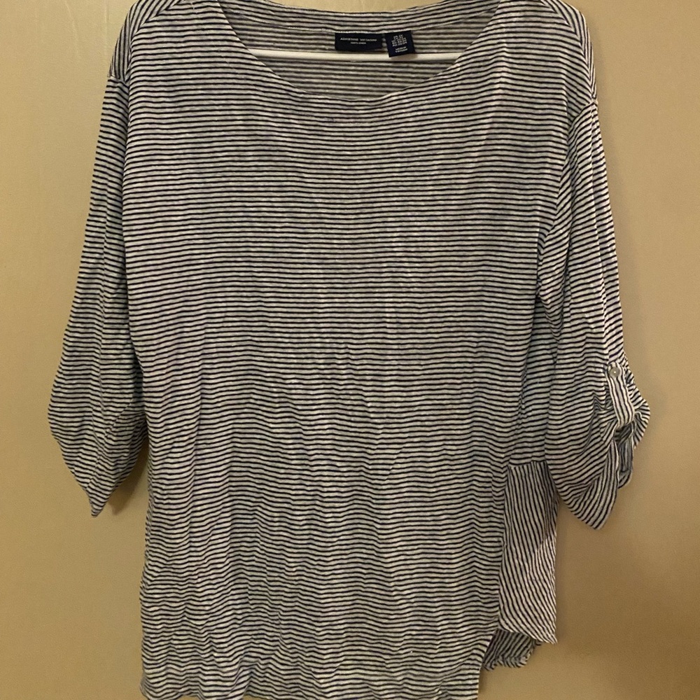 Adrienne Vittadini 3/4 sleeve top 2X